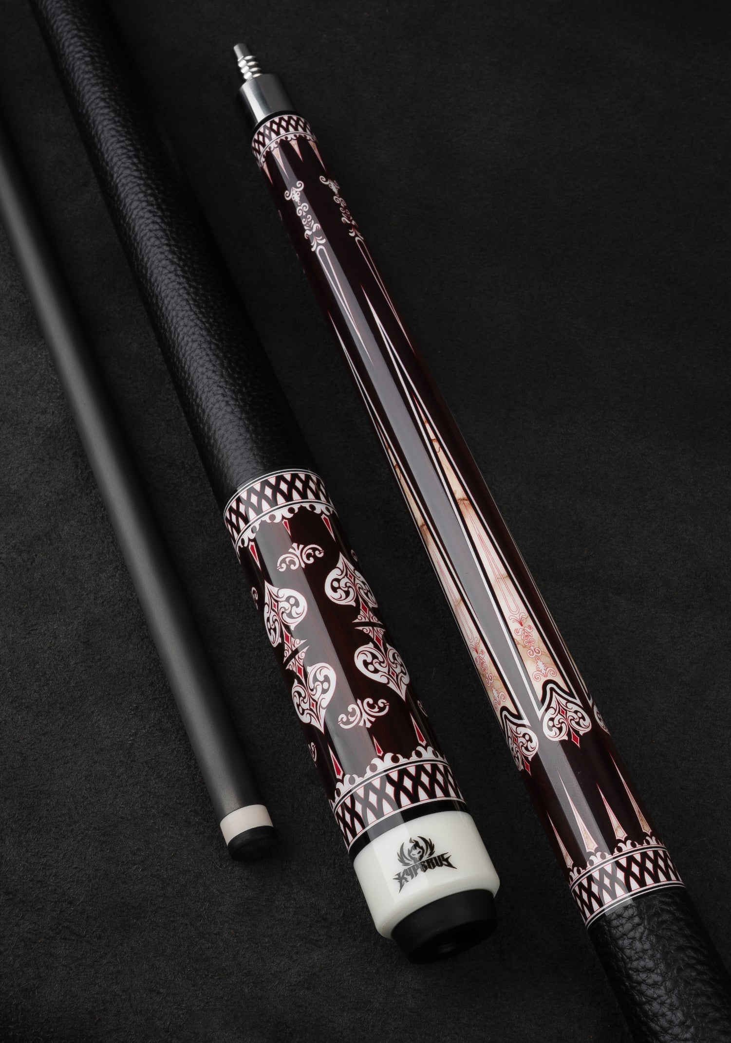 Proviace Carbon Pool Cue, Hard Maple Cue Butt, Genuine Leather Wrap