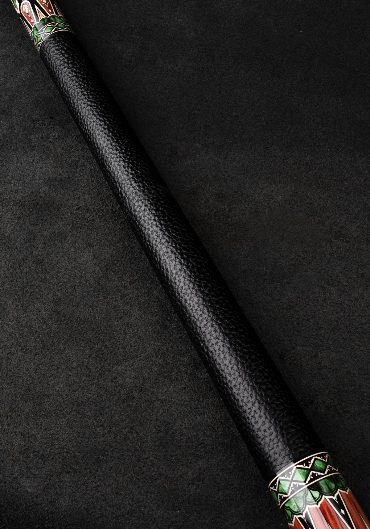 Iguarous Carbon Pool Cue, Hard Maple Cue Butt, Genuine Leather Wrap