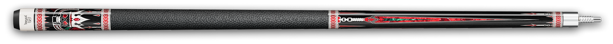 Re:venant Carbon Pool Cue, Hard Maple Cue Butt, Genuine Leather Wrap