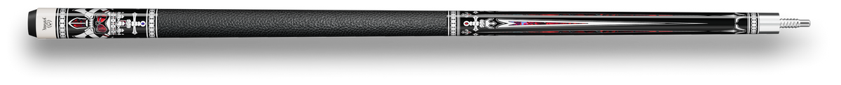 Ivarok Carbon Pool Cue, Hard Maple Cue Butt, Genuine Leather Wrap
