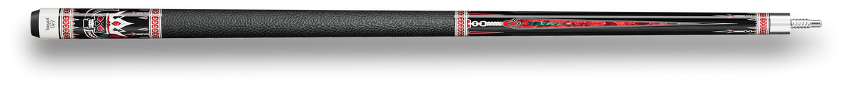 Re:venant Carbon Pool Cue, Hard Maple Cue Butt, Genuine Leather Wrap